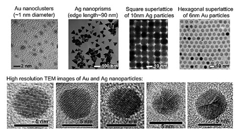 Ag and Au nanoclusters